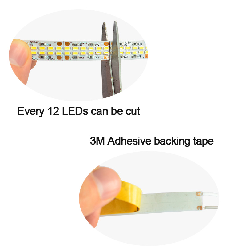 Dual Row 3014SMD 2400LEDs LED Rope Light - DC24V Super Bright Flexible Lighting Dual Row 3014SMD 2400LEDs LED Rope Light - DC24V Super Bright Flexible Lighting